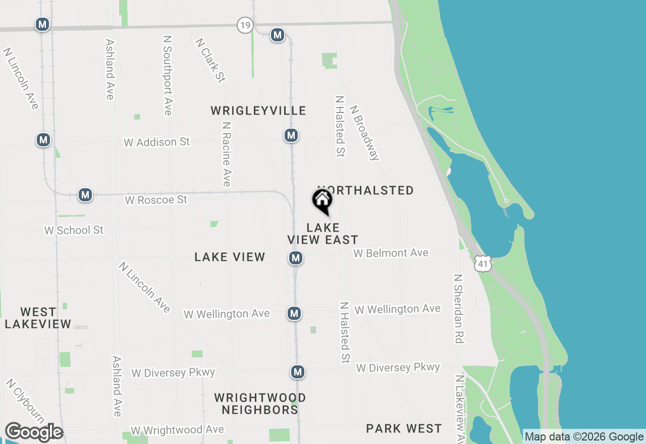 Map of 842 W Aldine Avenue #2, Chicago, IL 60657