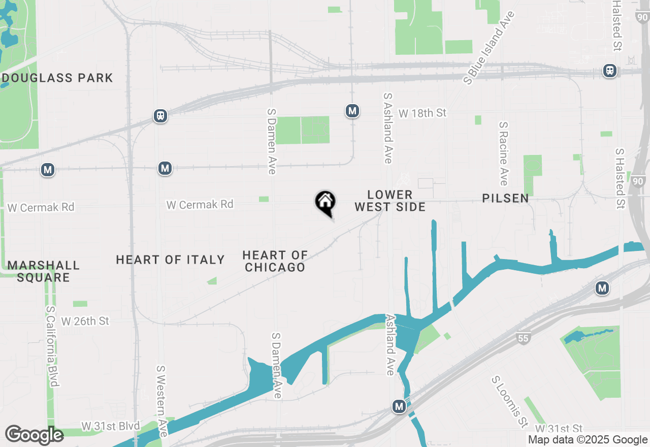 Map of 1810 W 23rd Street, Chicago, IL 60608