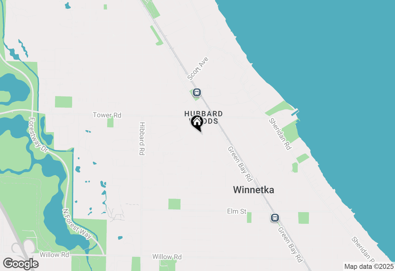 Map of 815 Rosewood Avenue, Winnetka, IL 60093