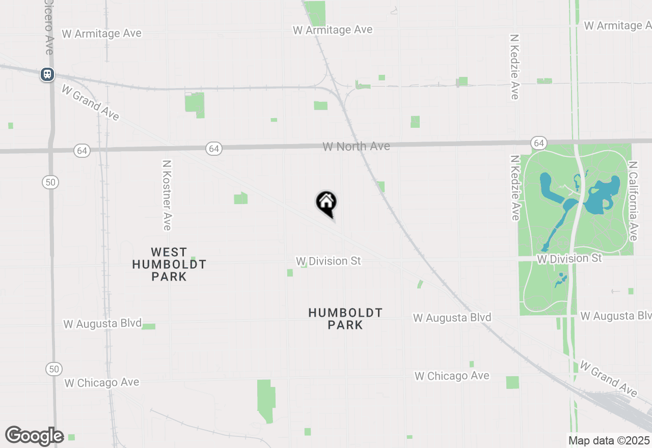 Map of 3838 W Grand Avenue, Chicago, IL 60651