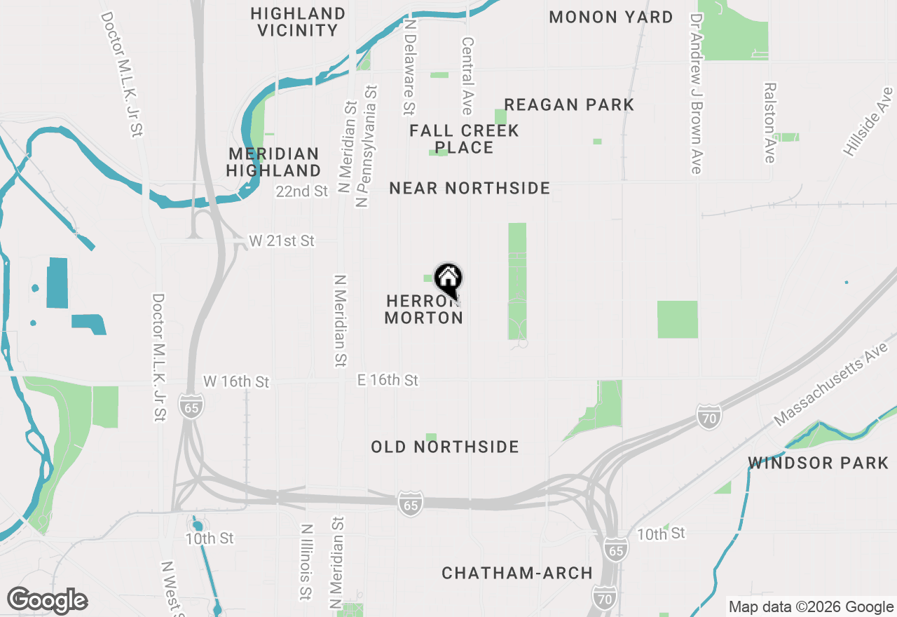 Map of 1825 N New Jersey Street, Indianapolis, IN 46202