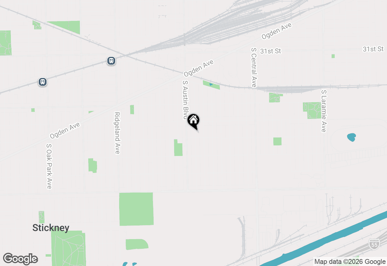 Map of 3532 S 59th Court, Cicero, IL 60804