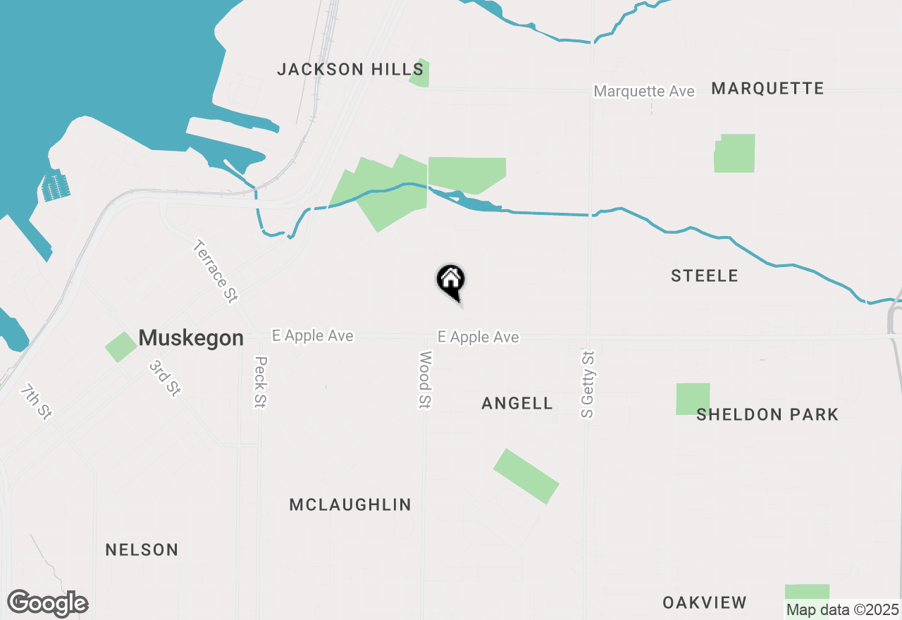 Map of 460 Allen Avenue, Muskegon, MI 49442