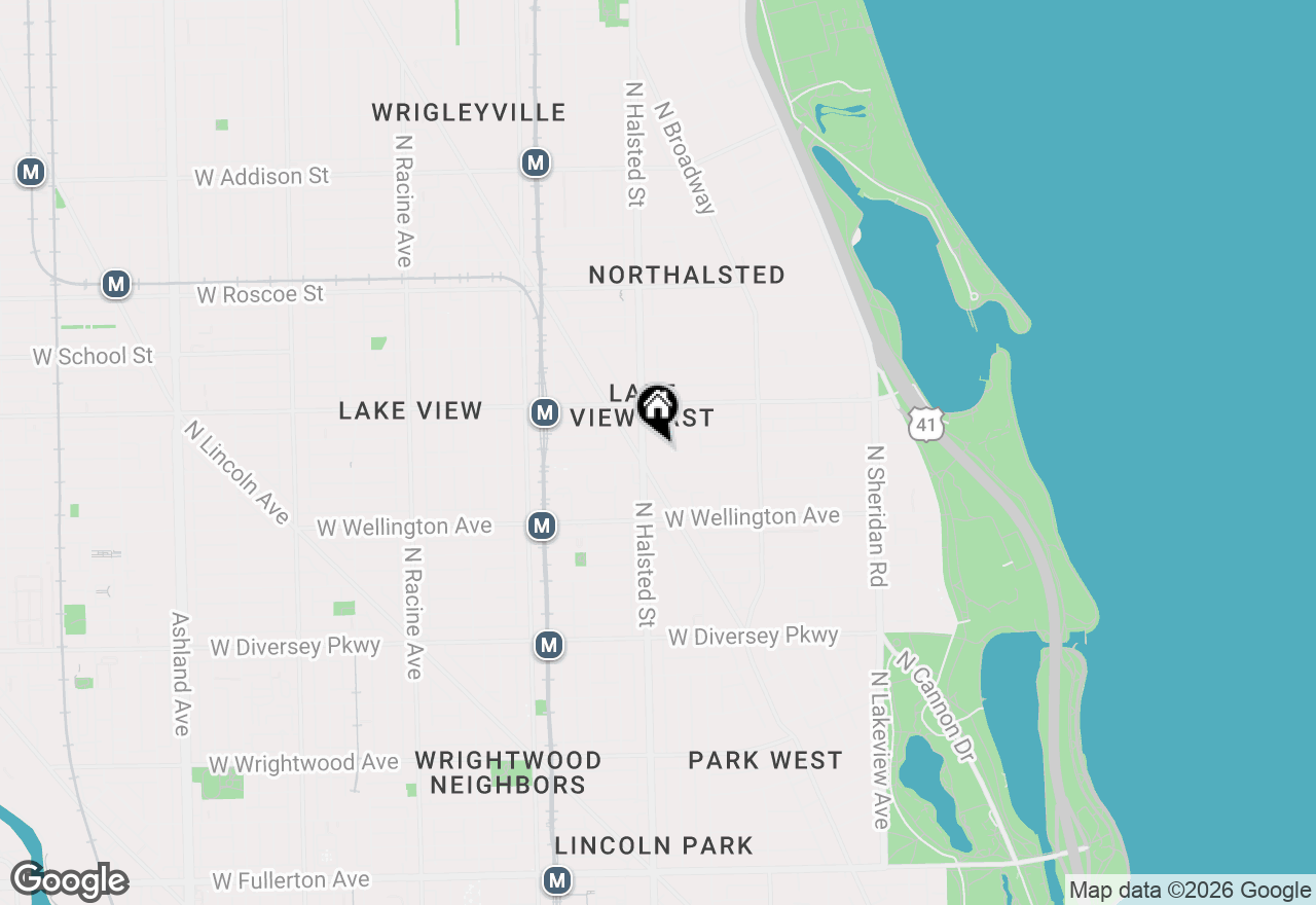 Map of 744 W California Terrace #1, Chicago, IL 60657