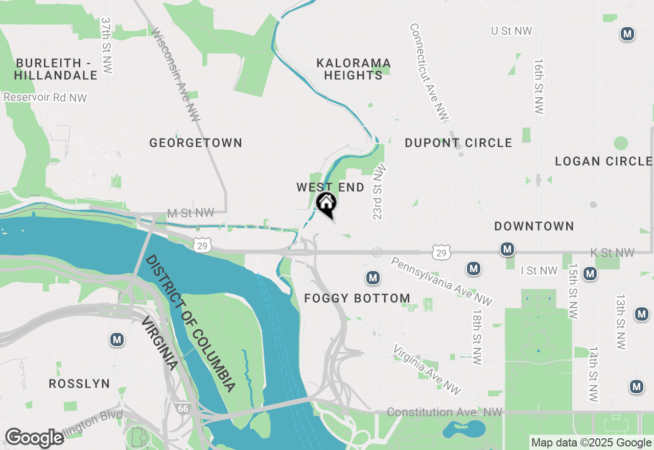 Map of 2555 Pennsylvania Avenue Nw #715, Washington, DC 20037