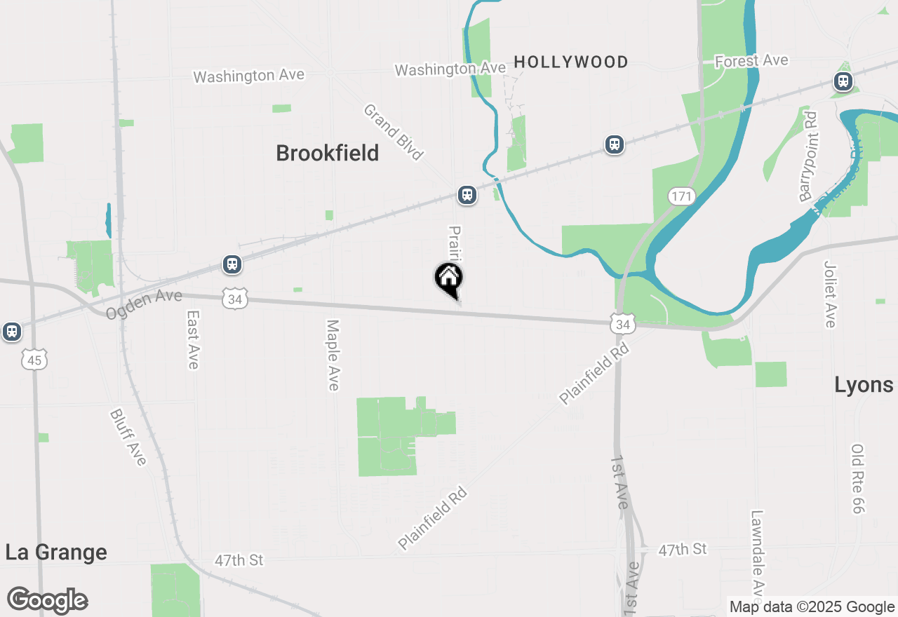 Map of 8904-8906 Ogden Avenue, Brookfield, IL 60513