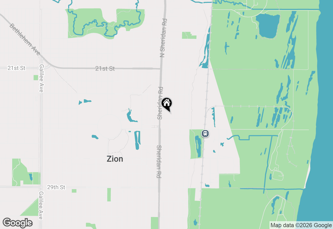 Map of 2408 Elim Avenue, Zion, IL 60099