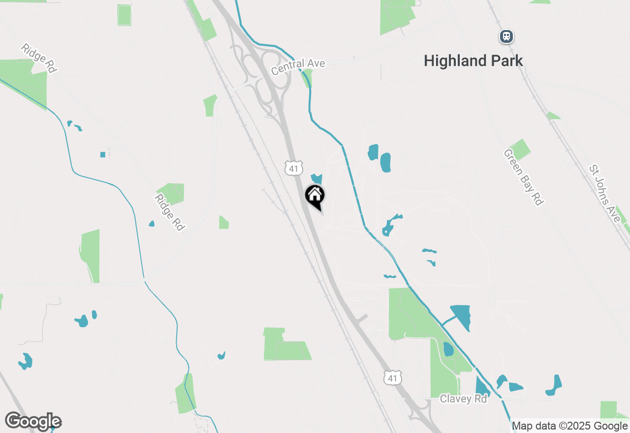 Map of 1029 Deerfield Place #1029, Highland Park, IL 60035