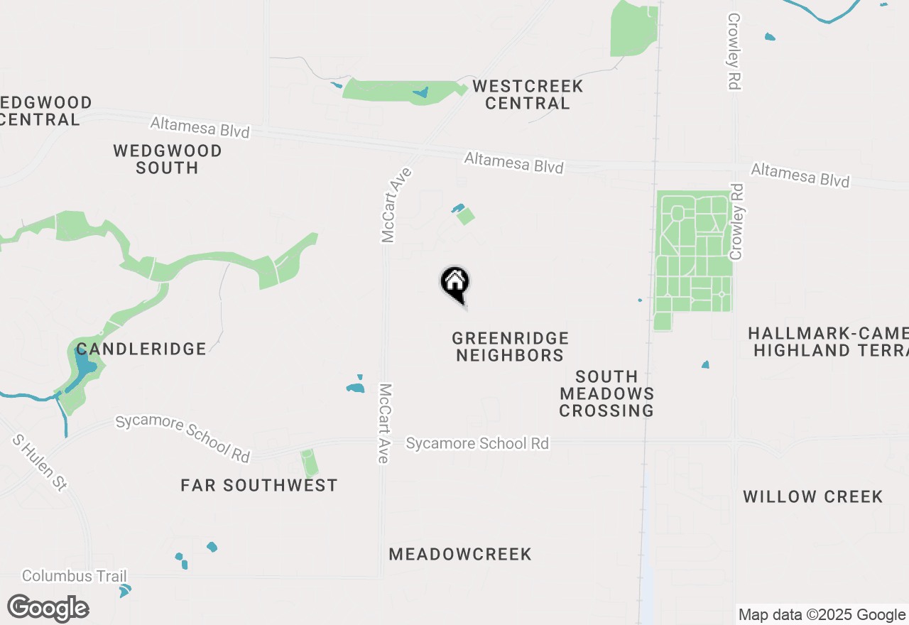 Map of 3105 Amber Drive S, Fort Worth, TX 76133