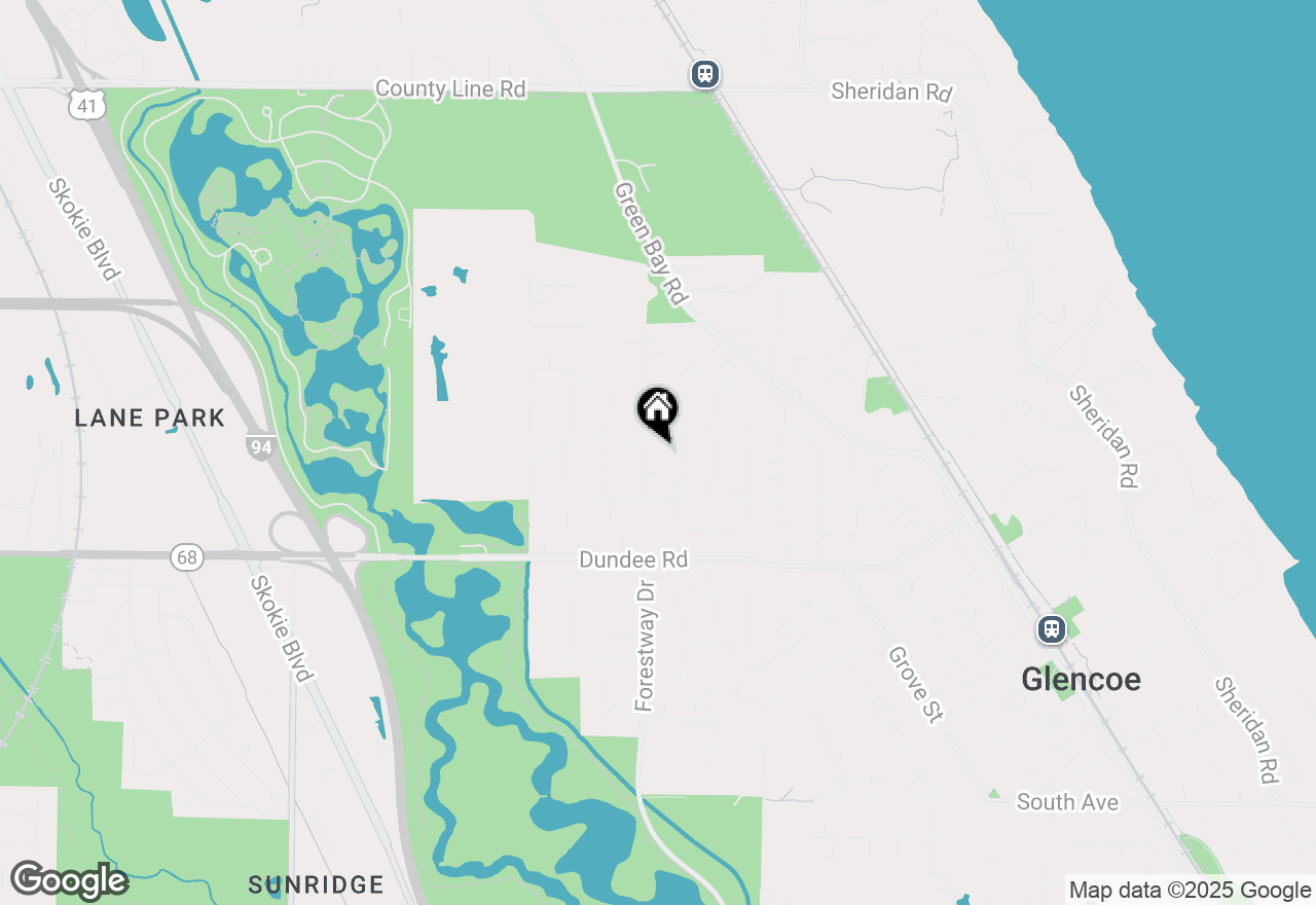 Map of 1125 Hohlfelder Road, Glencoe, IL 60022