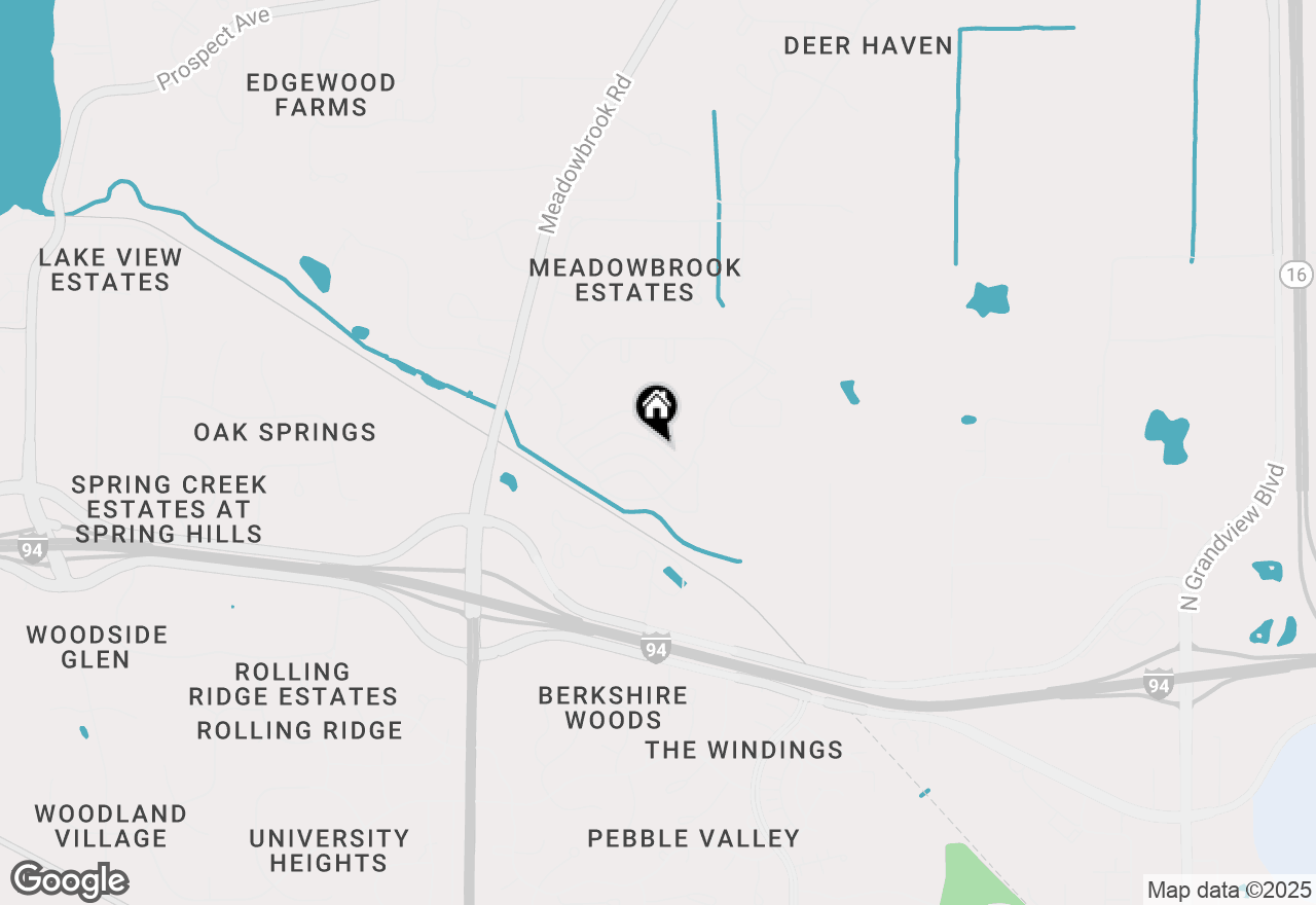 Map of N16W26549 Wild Oats Dr #25-C, Pewaukee, WI 53072