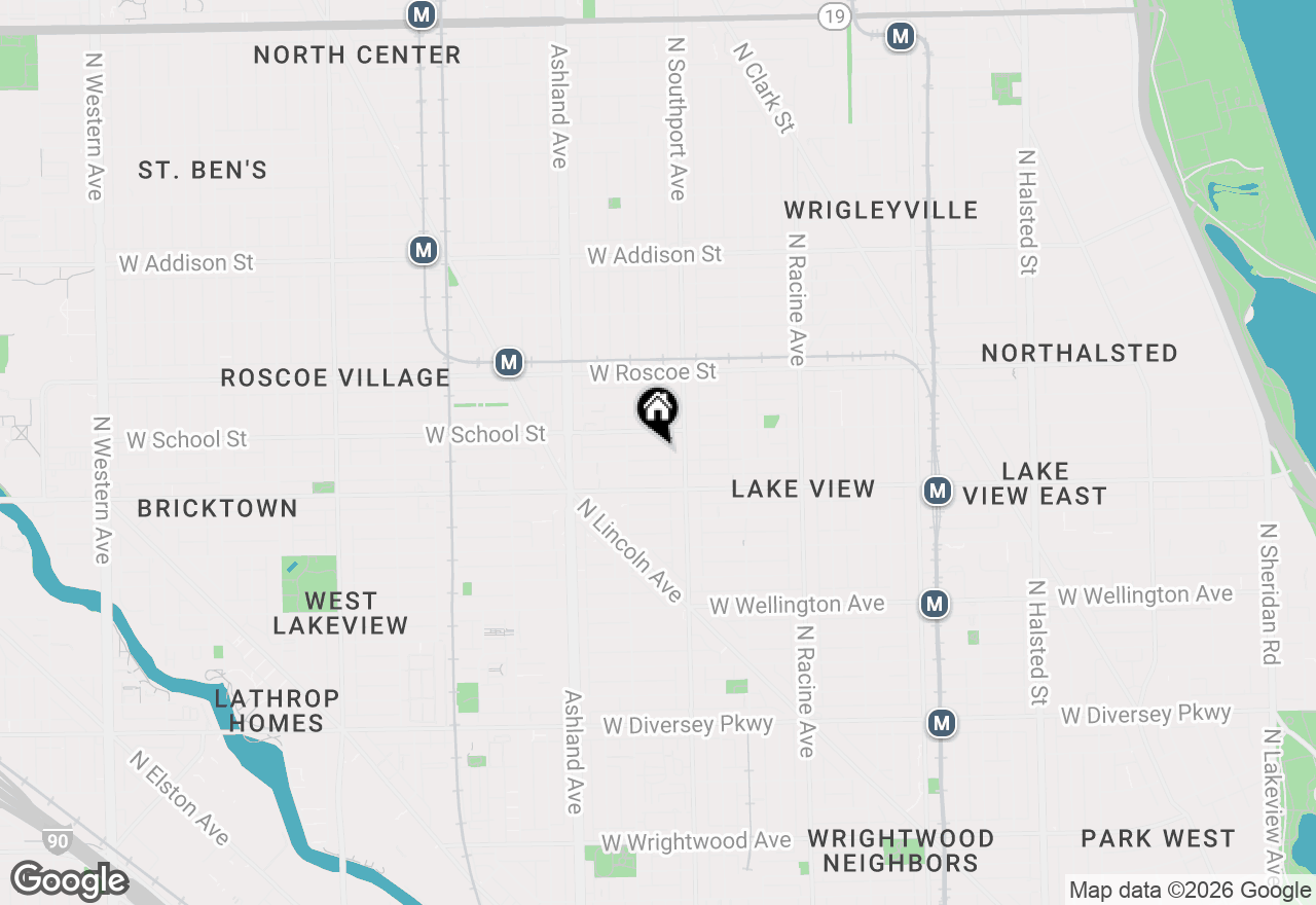 Map of 1426 W Melrose Street, Chicago, IL 60657