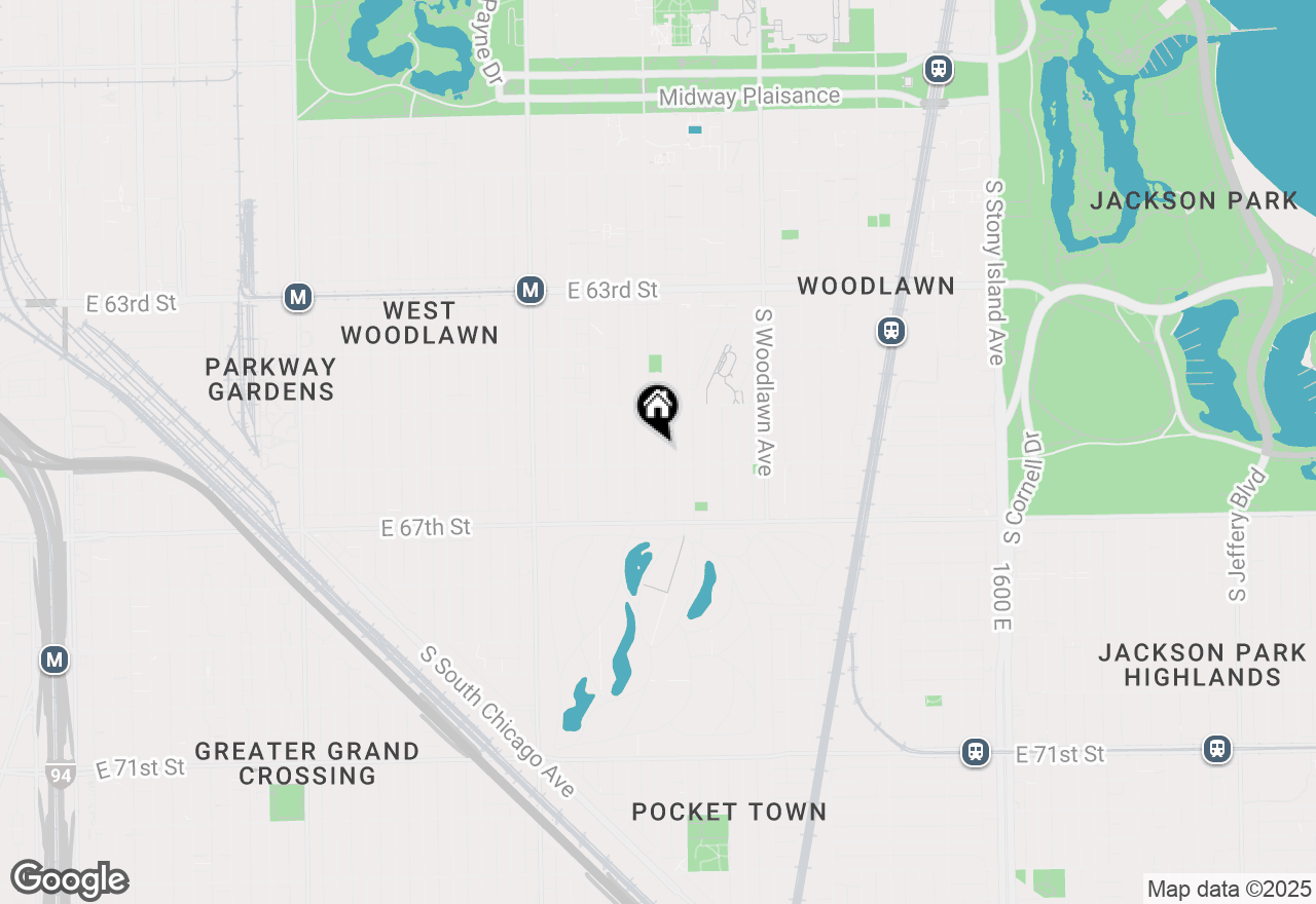 Map of 6549 S Ellis Avenue #2S, Chicago, IL 60637