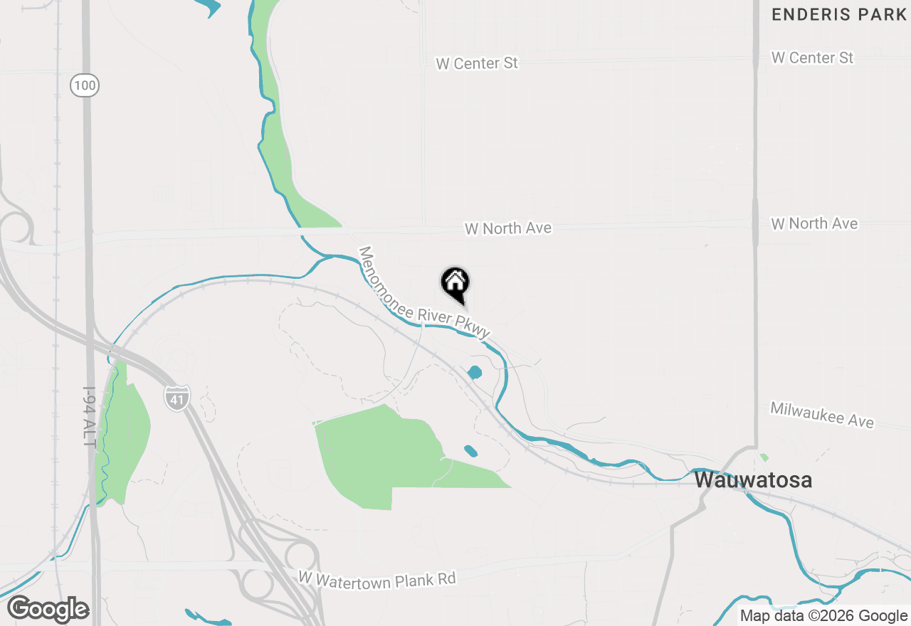 Map of 2020 Menomonee River Pkwy, Wauwatosa, WI 53226