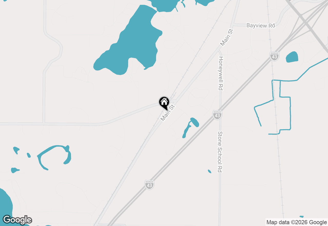Map of N9619 County Road Es, Mukwonago, WI 53149
