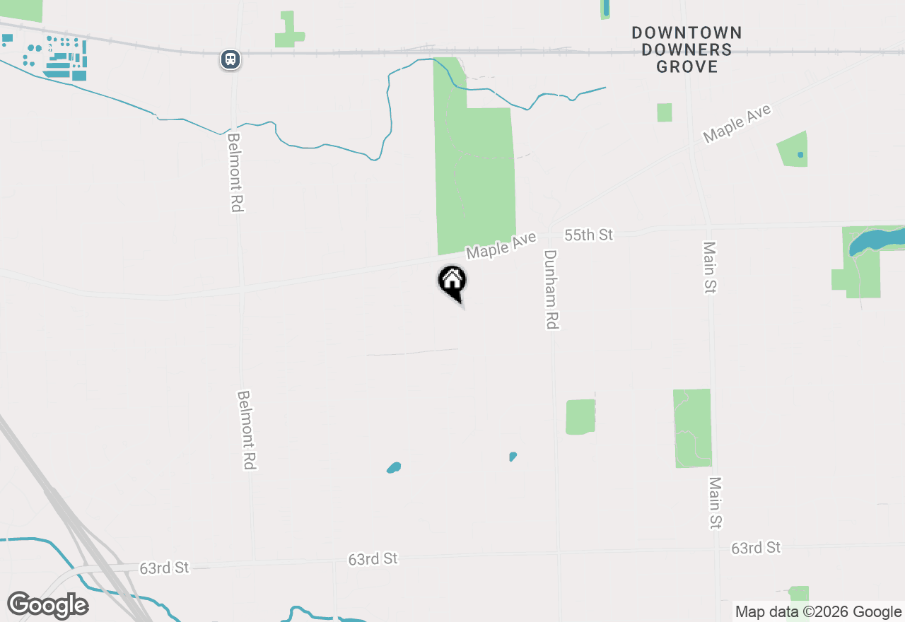 Map of 5638 Springside Avenue, Downers Grove, IL 60516