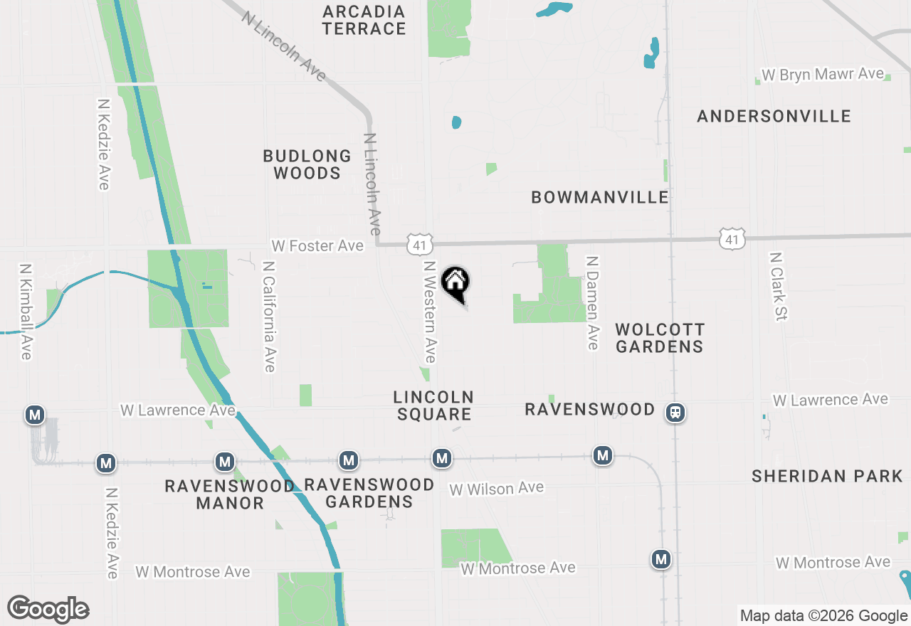 Map of 2323 W Winnemac Avenue, Chicago, IL 60625