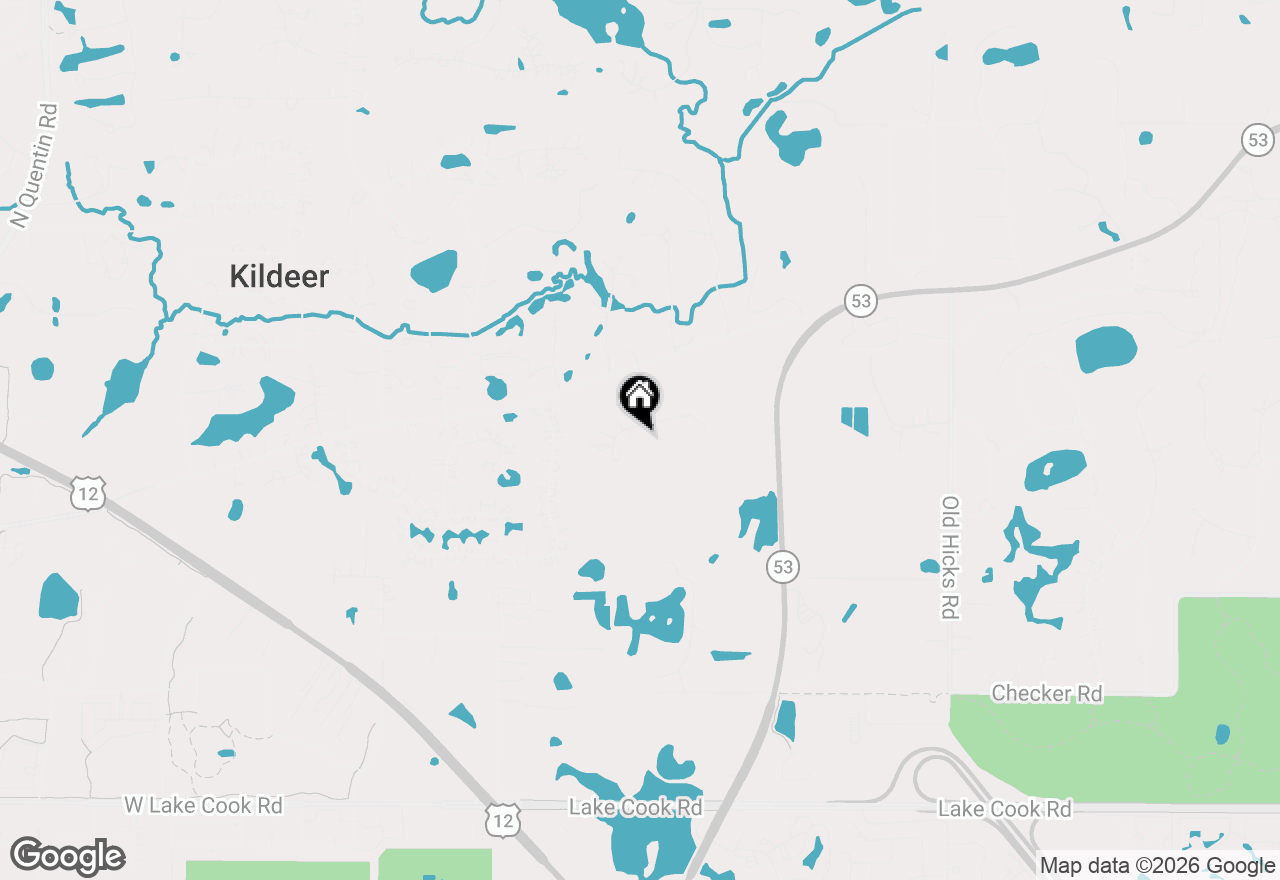 Map of 2811 Knoll Drive, Long Grove, IL 60047