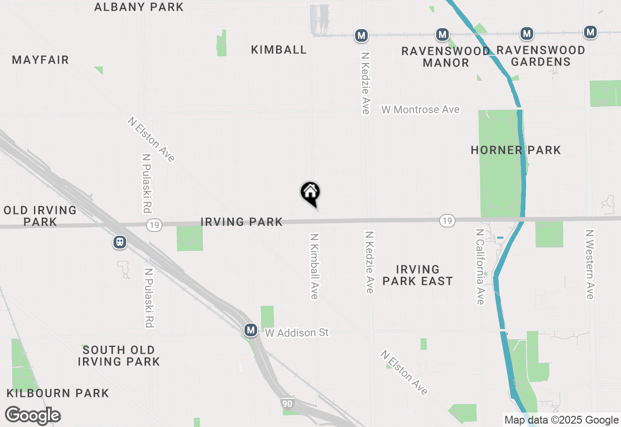 Map of 4014 N Kimball Avenue, Chicago, IL 60618