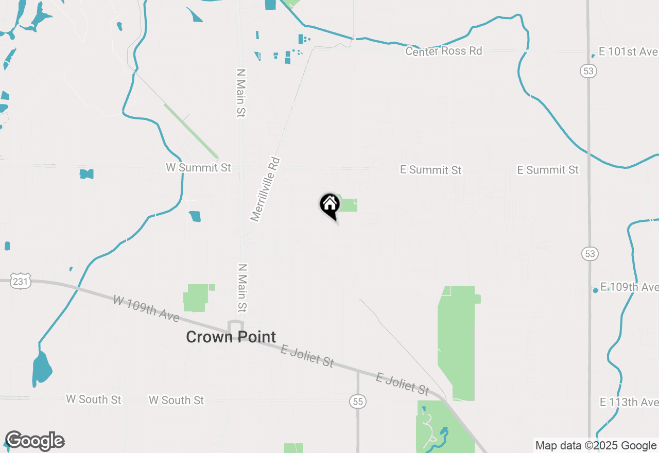 Map of 11624 Thomas Street, Crown Point, IN 46307