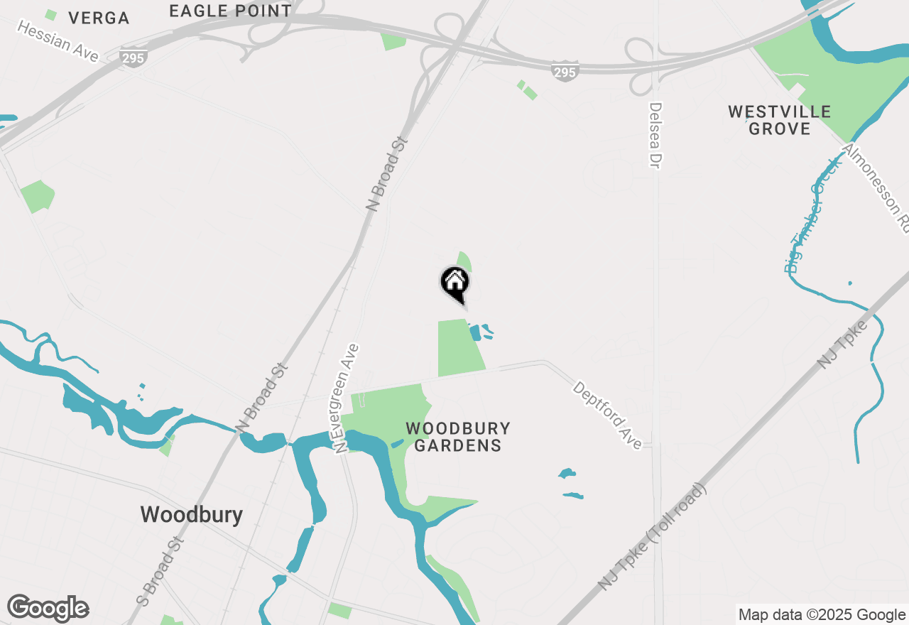 Map of 427 Deptford Avenue, Woodbury, NJ 08096