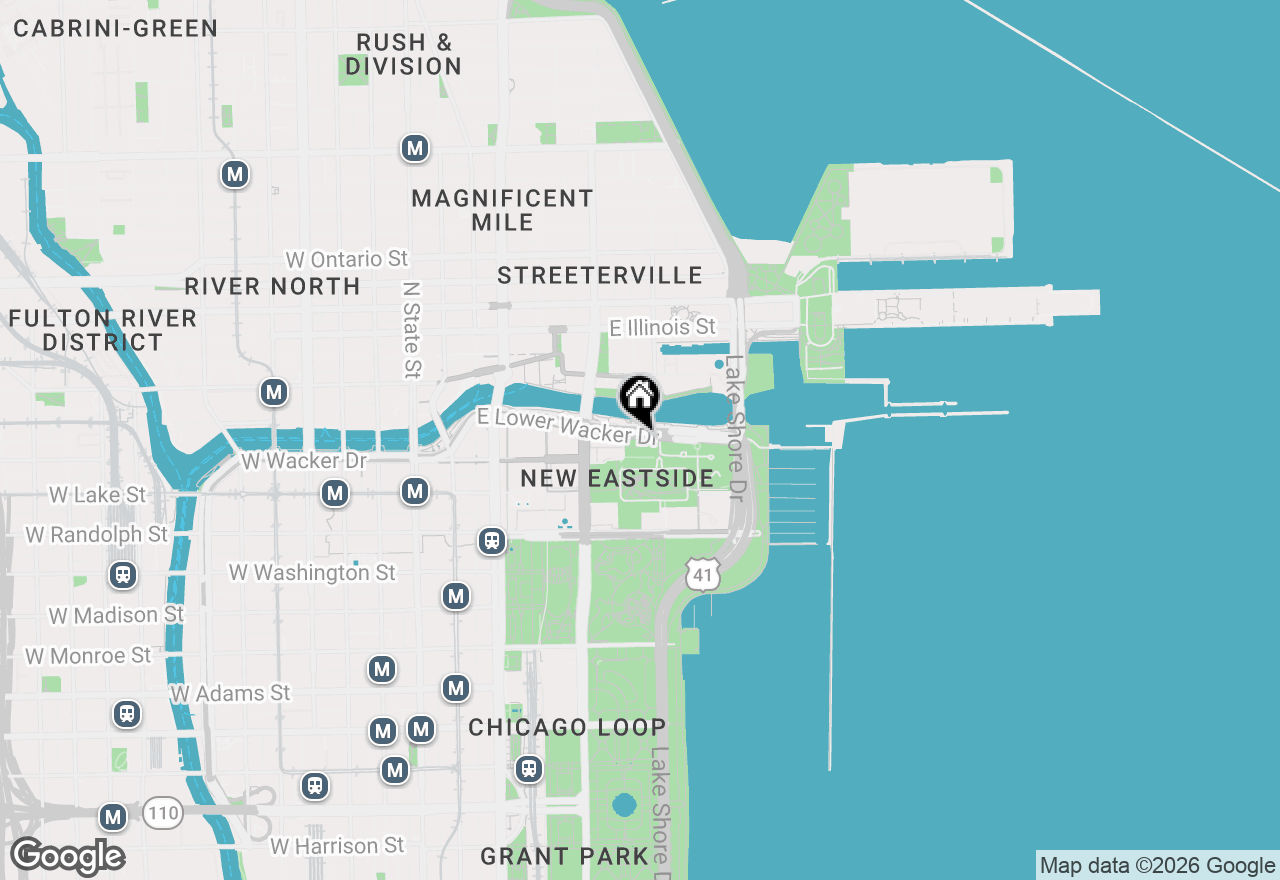 Map of 363 E Wacker Drive #4205, Chicago, IL 60601