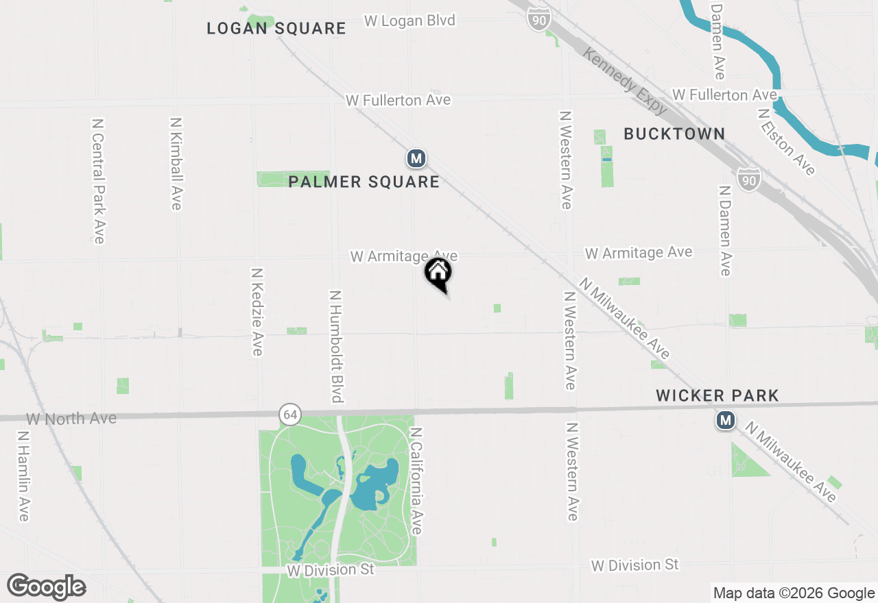 Map of 1851 N Fairfield Avenue, Chicago, IL 60647