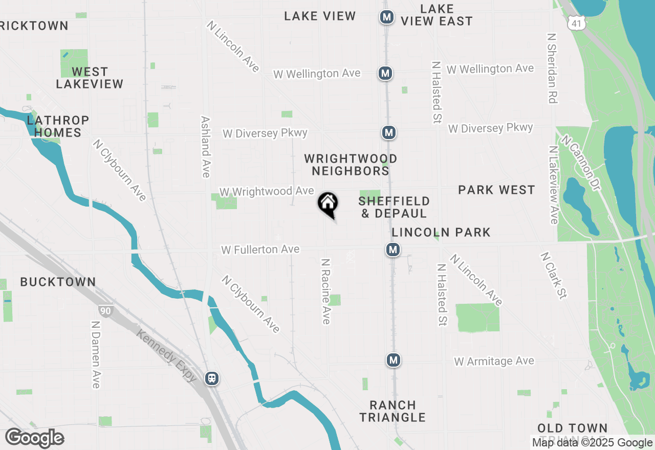 Map of 2449 N Racine Avenue #3, Chicago, IL 60614
