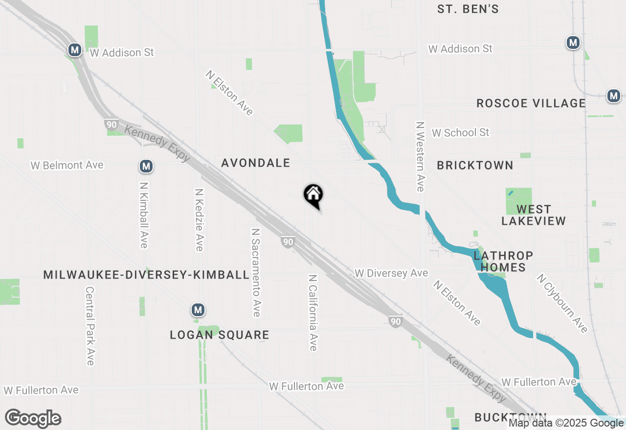 Map of 3003 N California Avenue #1N, Chicago, IL 60618