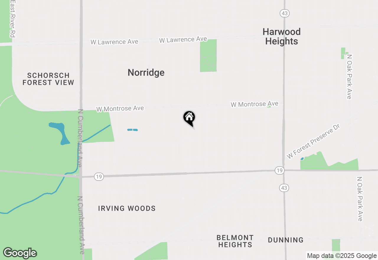 Map of 4234 N Ozark Avenue, Norridge, IL 60706
