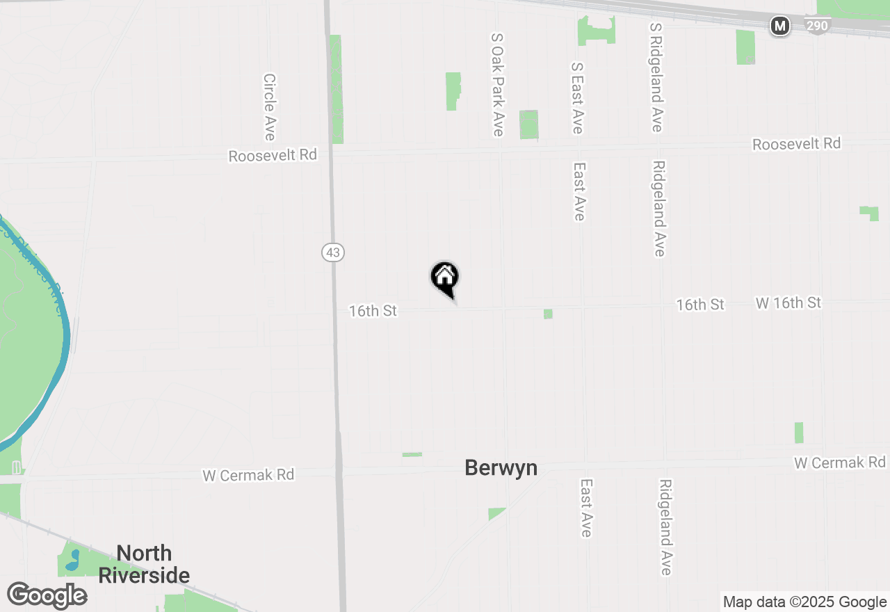 Map of 1547 Clinton Avenue, Berwyn, IL 60402