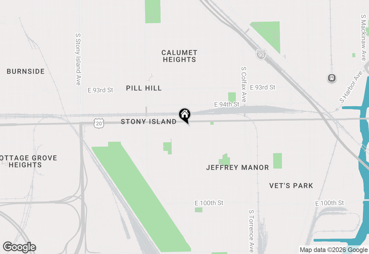 Map of 9517 S Merrion Avenue, Chicago, IL 60617