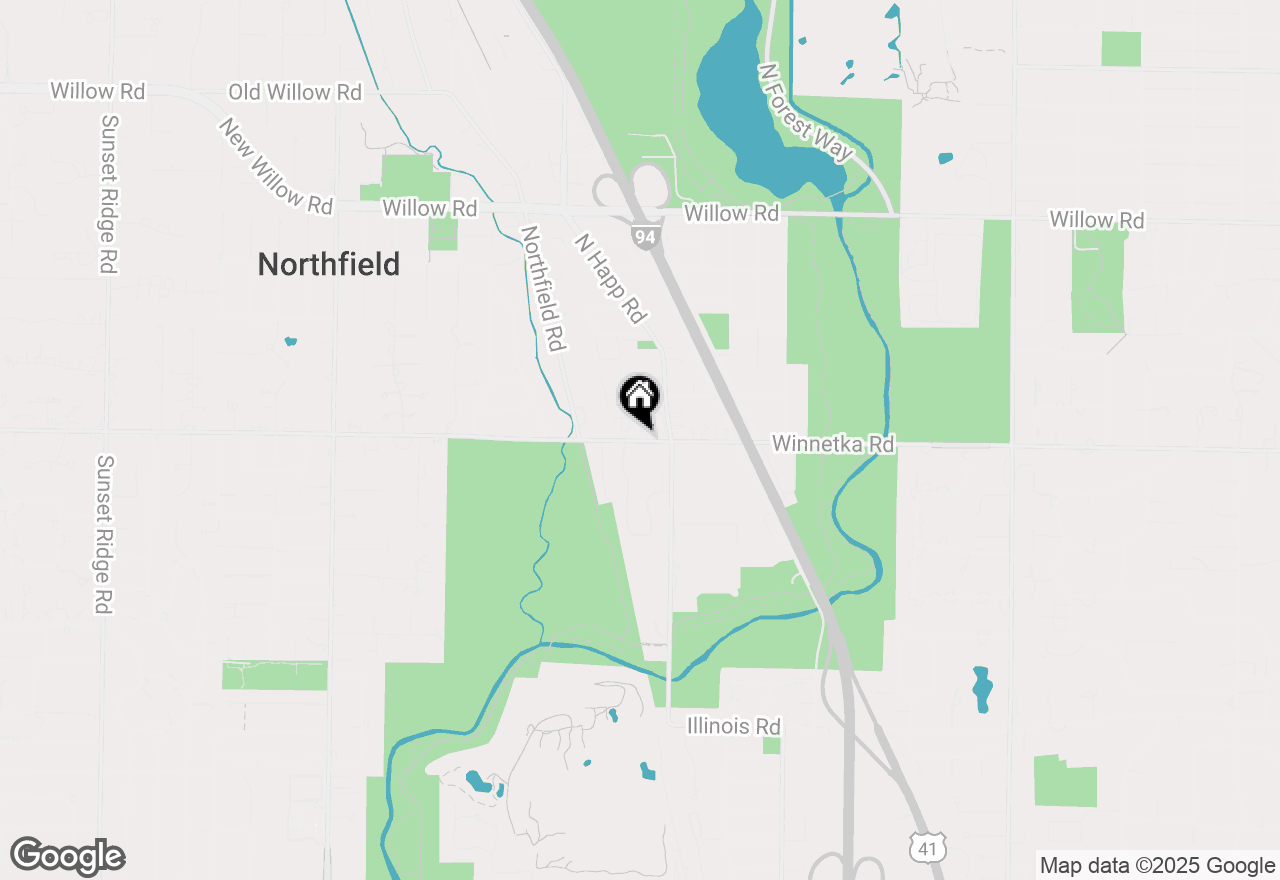 Map of (Address confidential), Northfield, Illinois 60093
