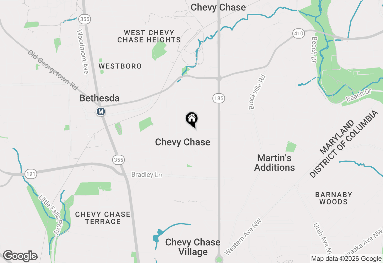 Map of 7109 Meadow Lane, Chevy Chase, MD 20815