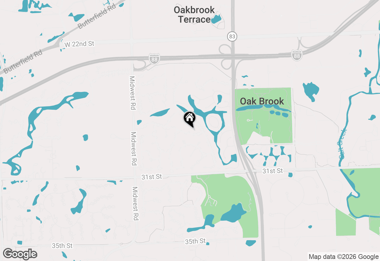 Map of 39 Mockingbird Lane, Oak Brook, IL 60523