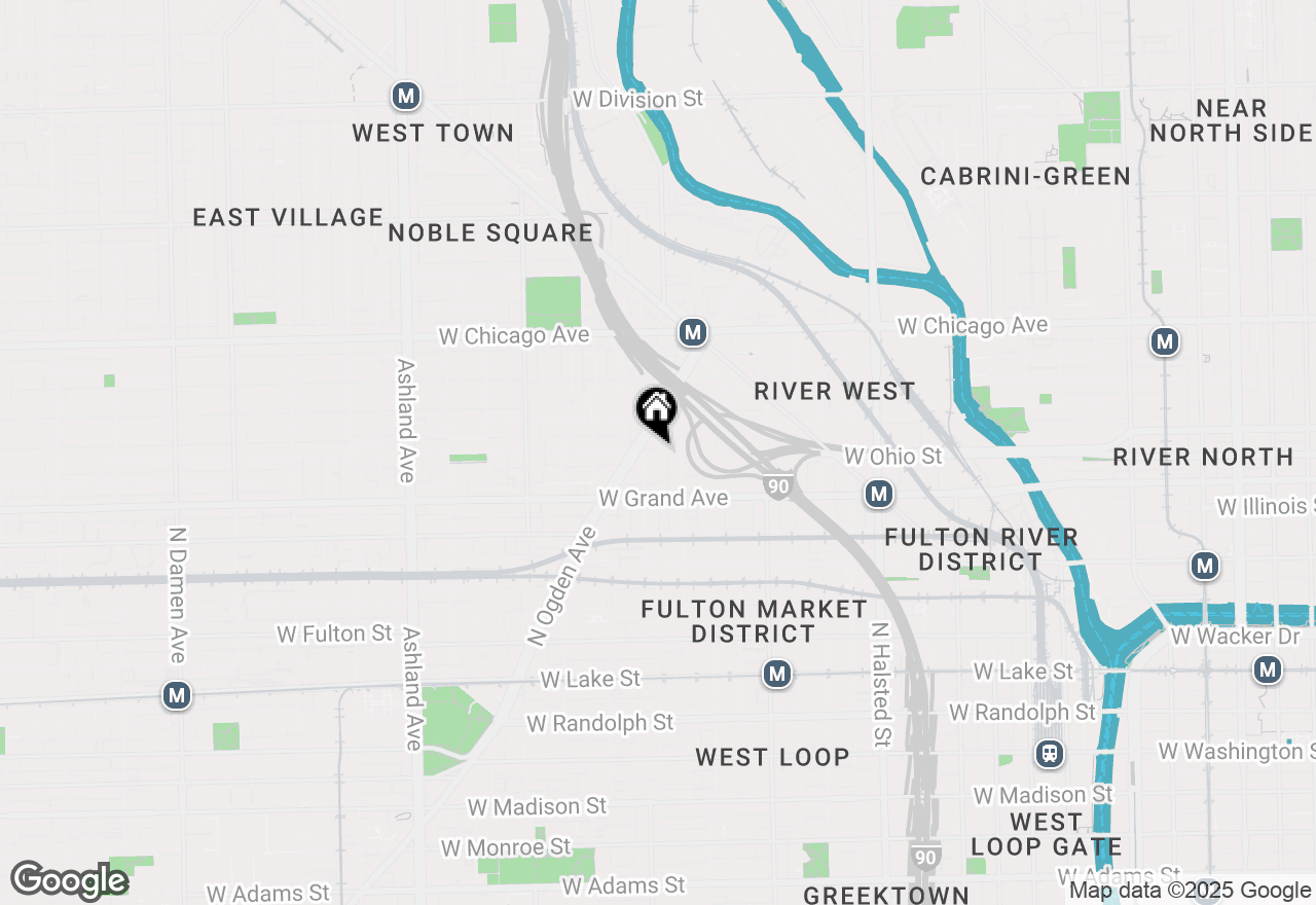 Map of 1156 W Ohio Street #2E, Chicago, IL 60642