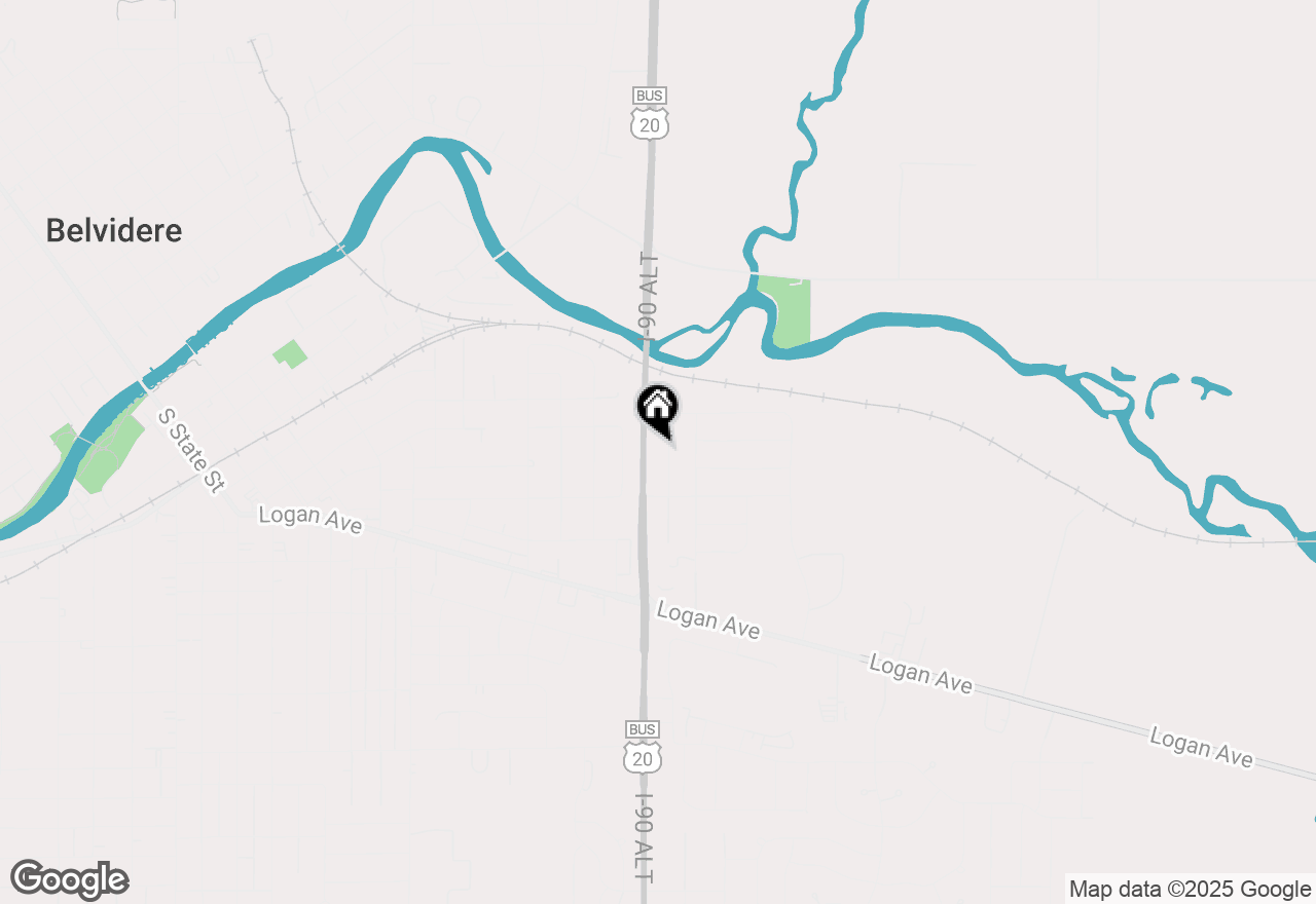 Map of 607 Calgary Way, Belvidere, IL 61008