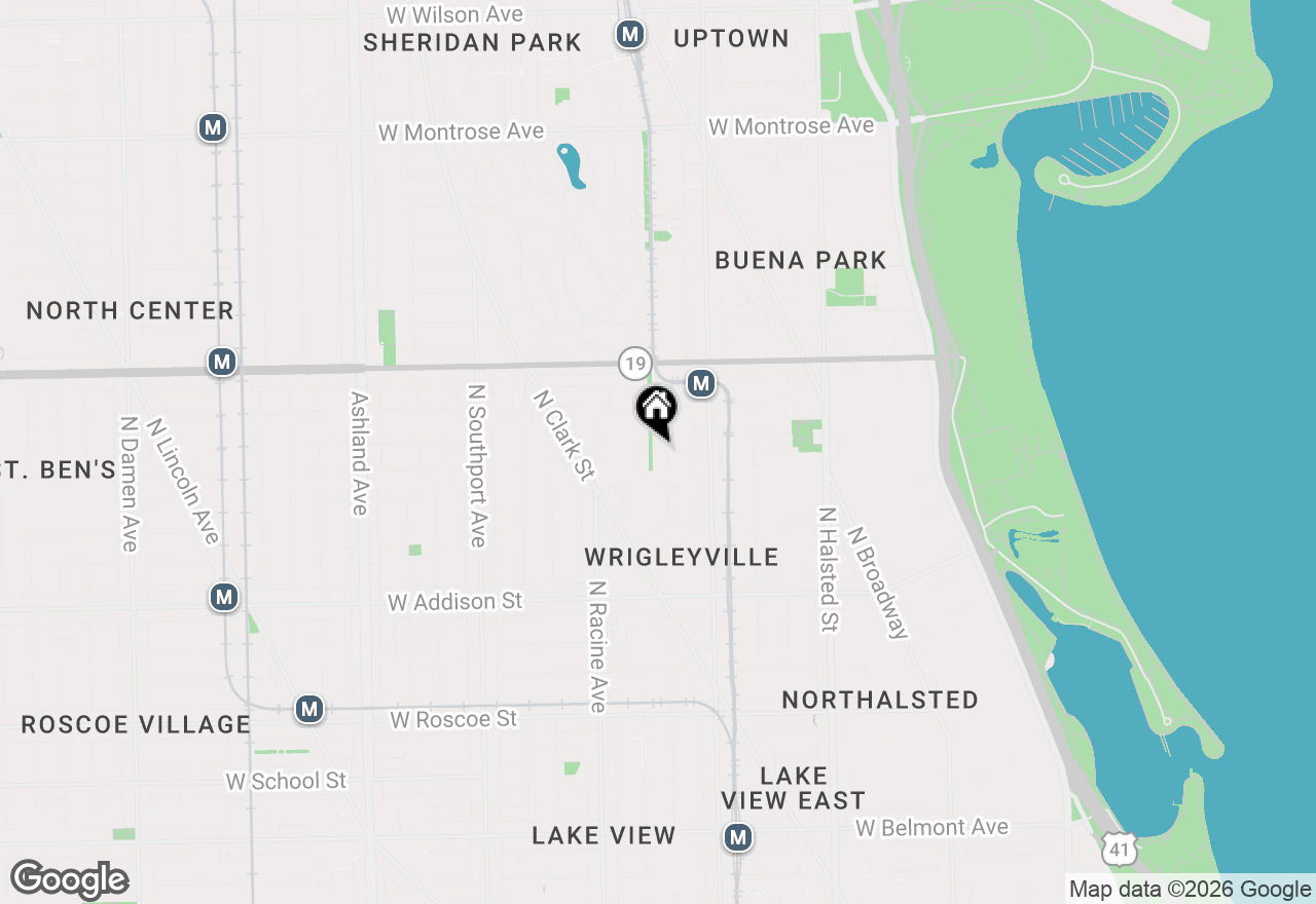 Map of 3818 N Alta Vista Terrace, Chicago, IL 60613