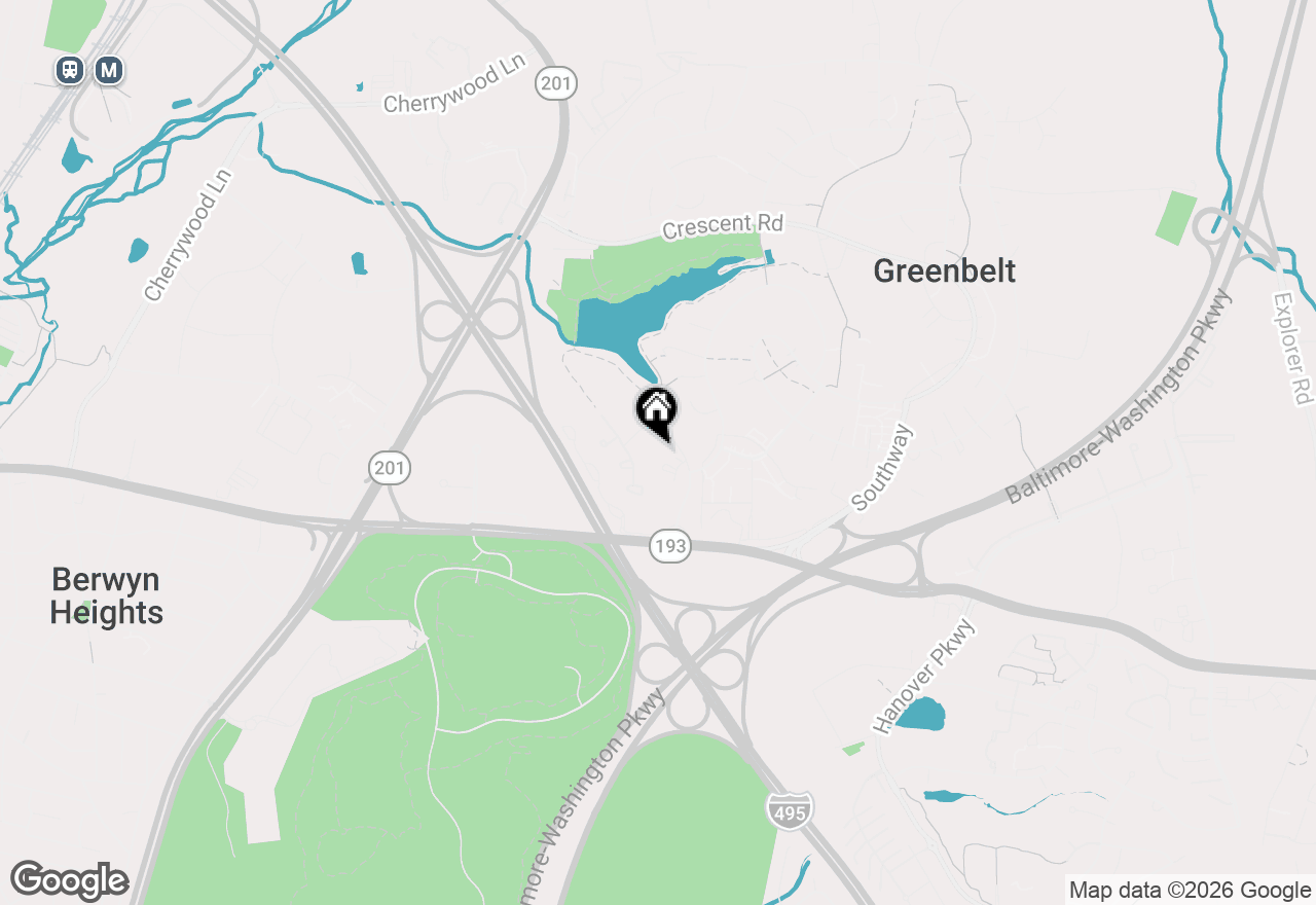 Map of 7950 Lakecrest Drive, Greenbelt, MD 20770