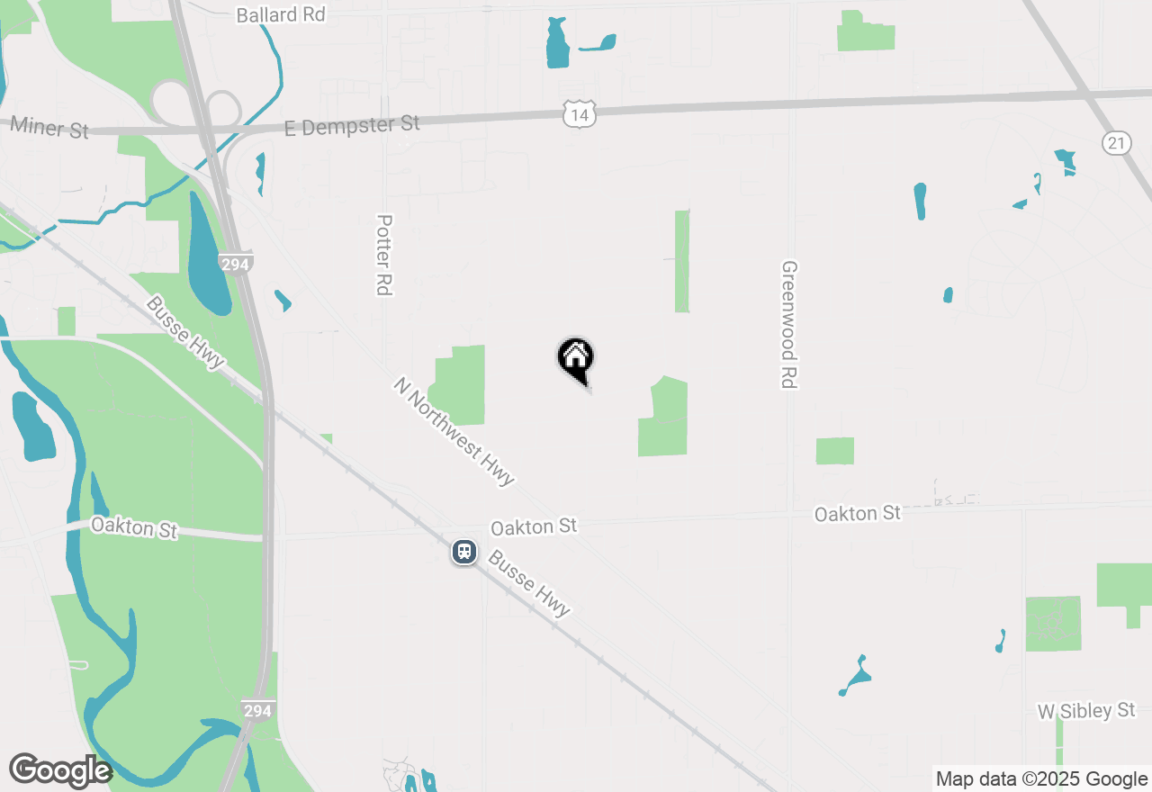 Map of 1220 N Hamlin Avenue, Park Ridge, IL 60068