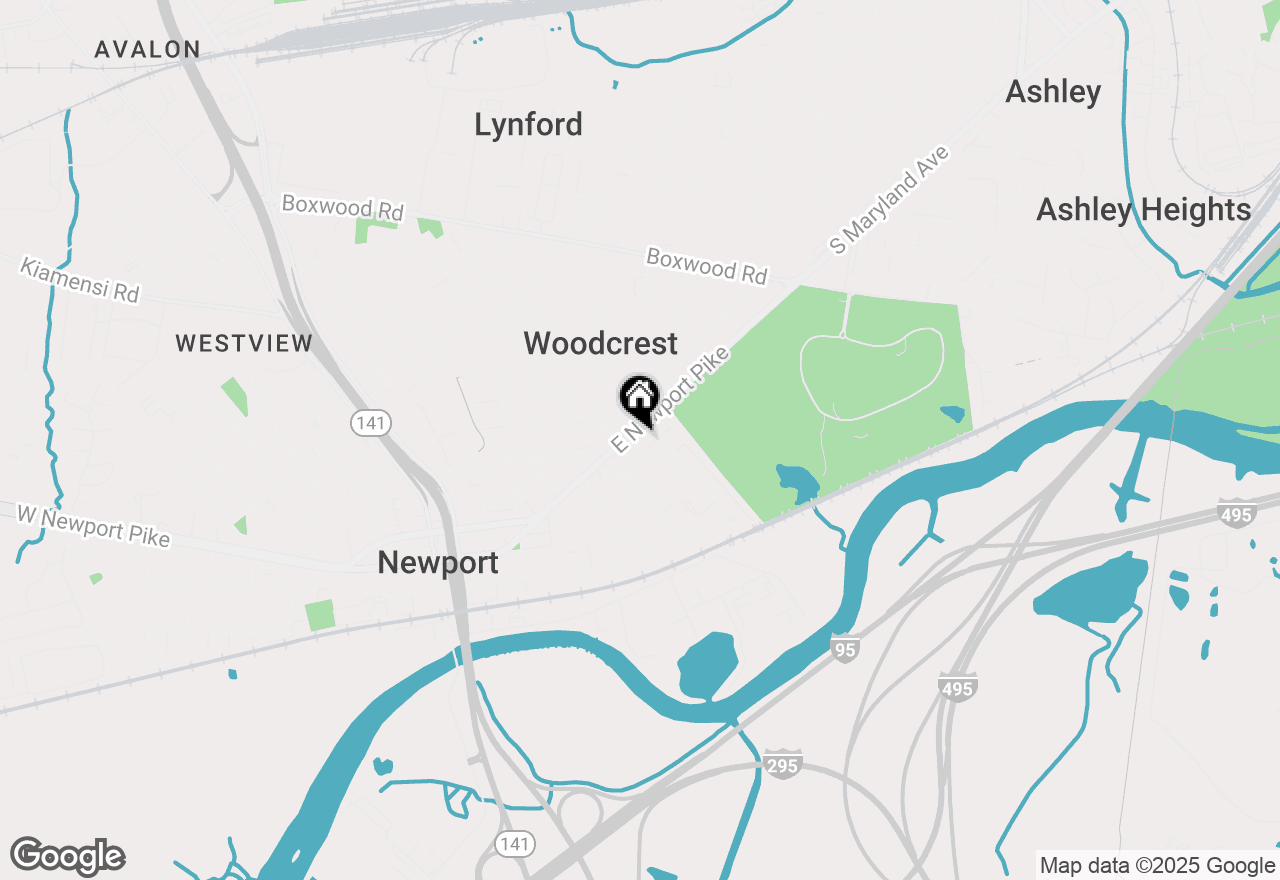 Map of 102 Forest Drive, Wilmington, DE 19804