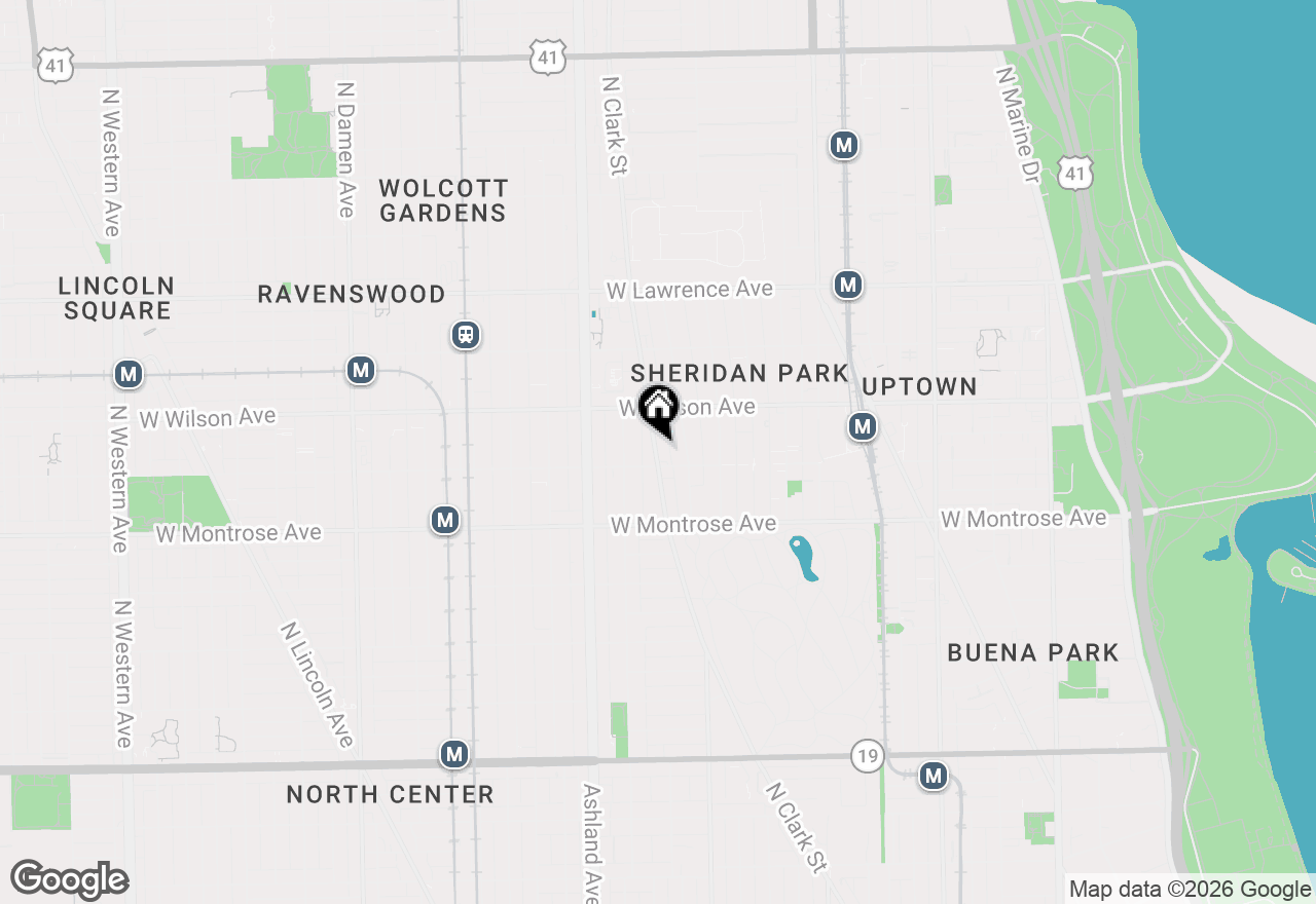 Map of 4513 N Clark Street #413, Chicago, IL 60640