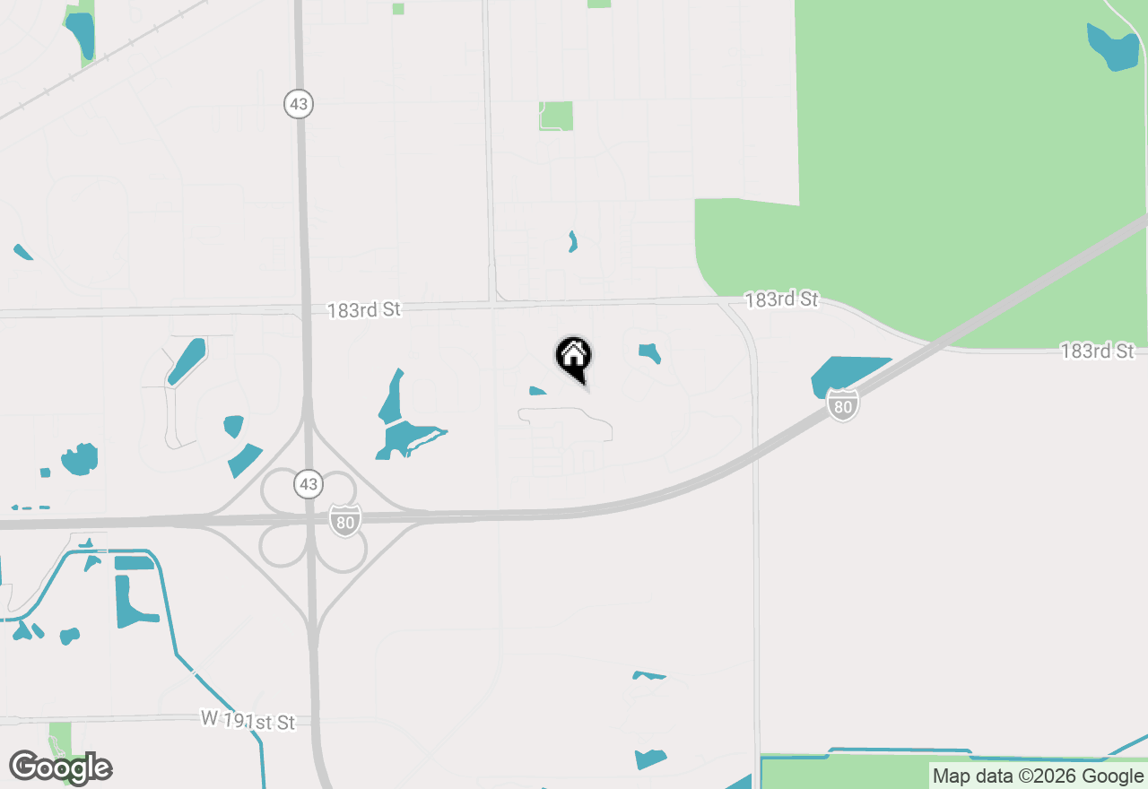 Map of 6613 Pondview Drive, Tinley Park, IL 60477