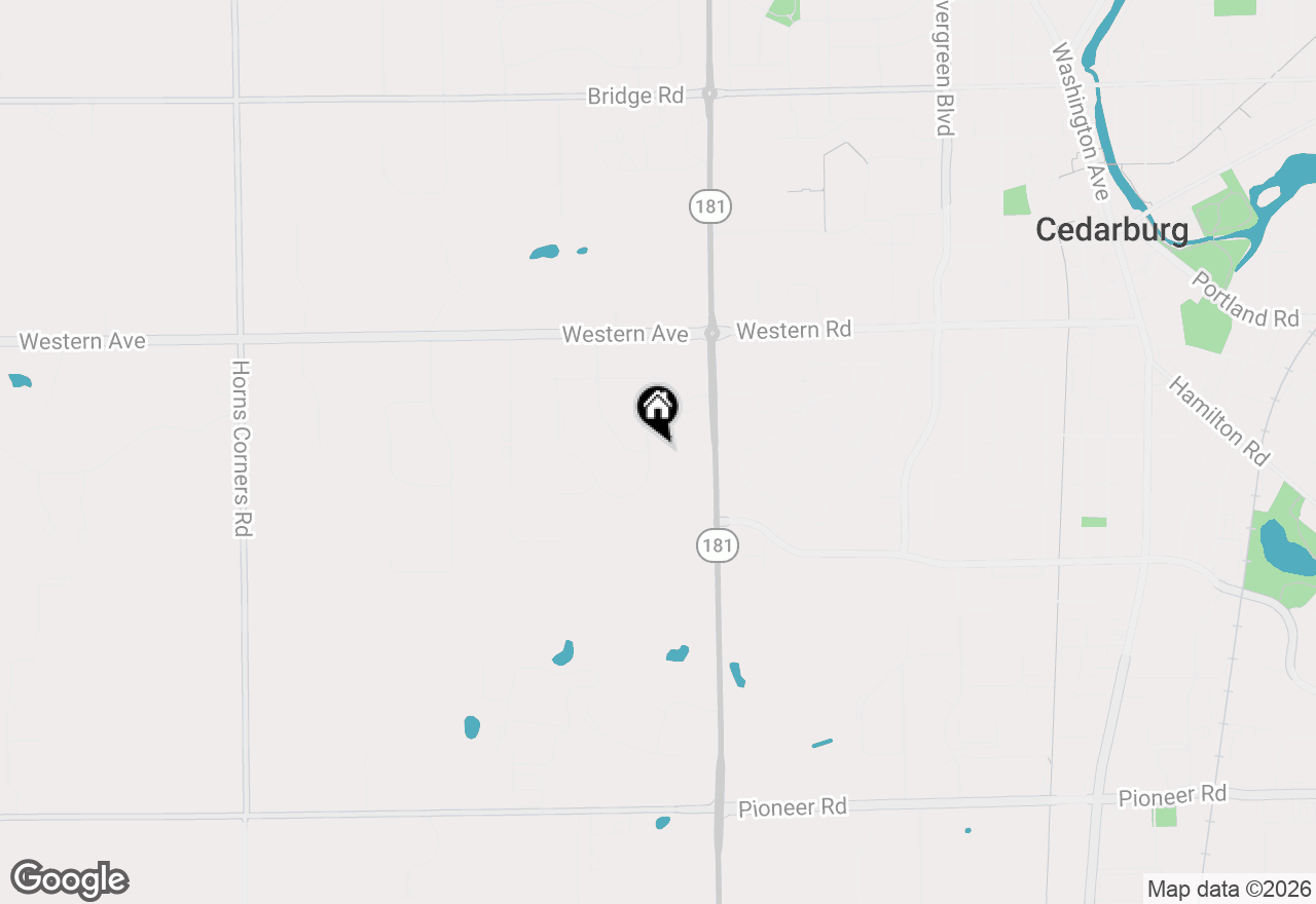 Map of W77N400 Prairie View Rd, Cedarburg, WI 53012