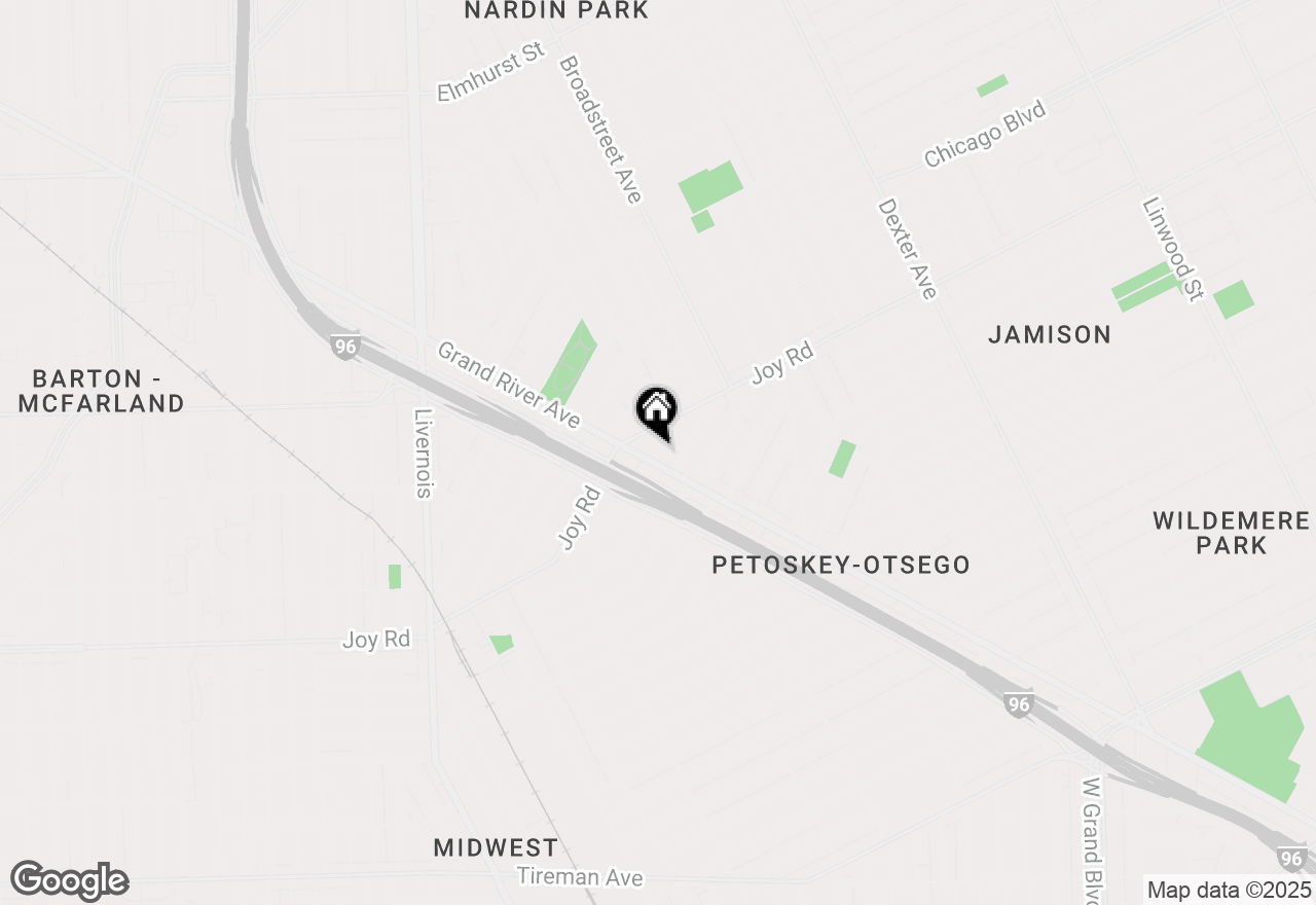 Map of 8990 Grand River Avenue, Detroit, MI 48204