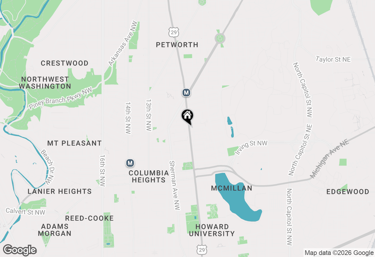 Map of 718 Park Road Nw #2, Washington, DC 20010
