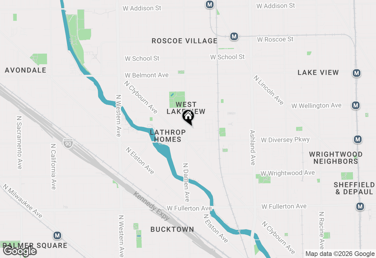 Map of 2847 N Damen Avenue #2, Chicago, IL 60618