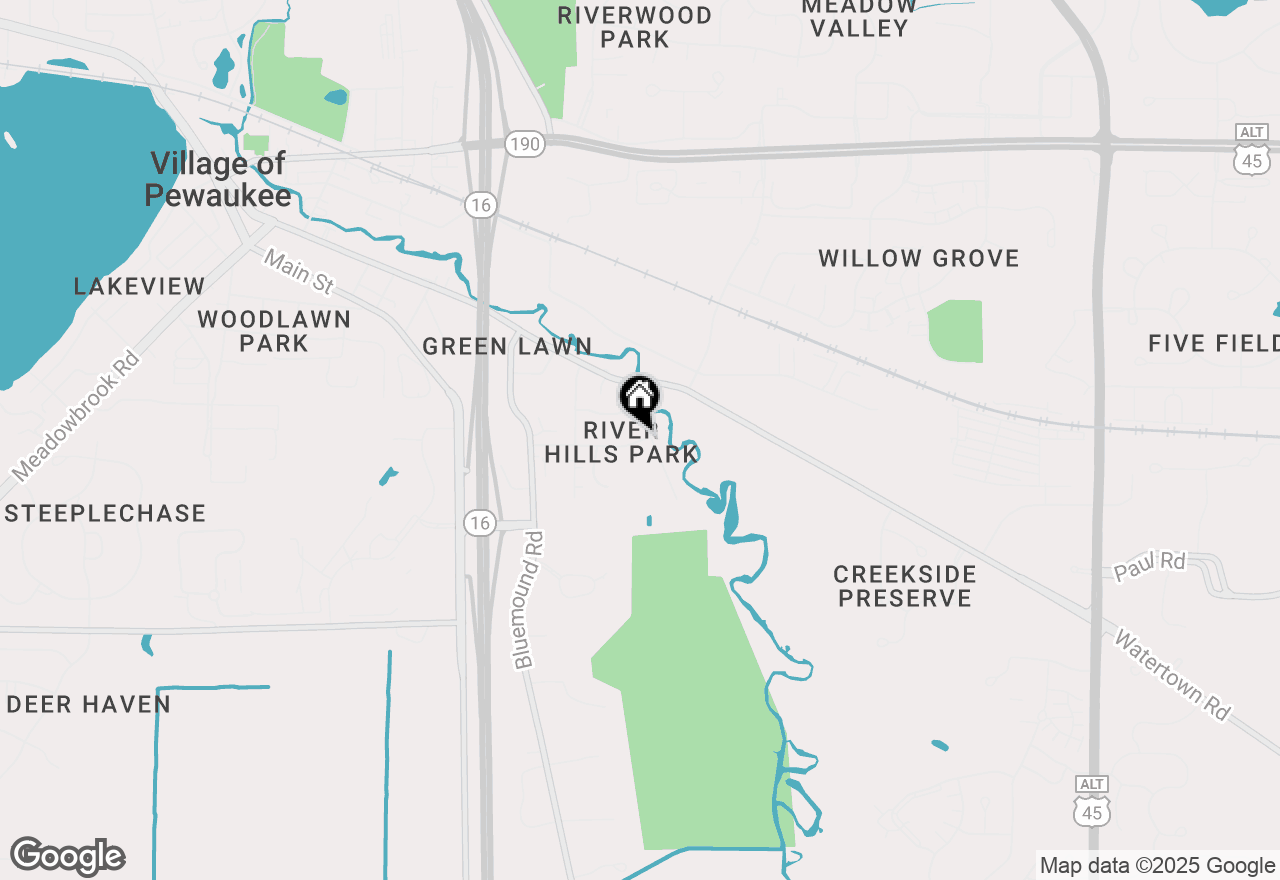 Map of 1068 Ridgeway Dr #LT9, Pewaukee, WI 53072