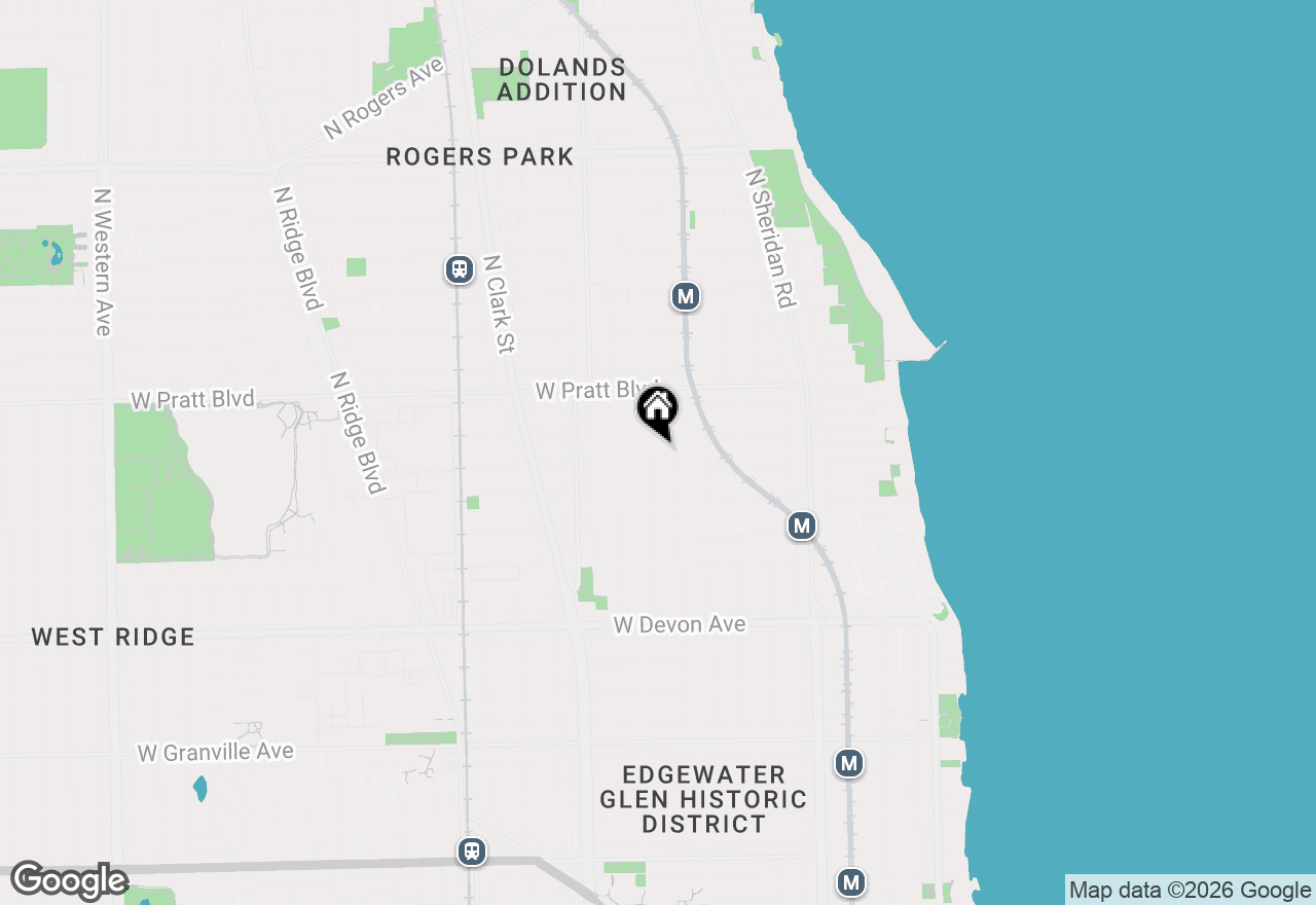Map of 6656 N Newgard Avenue #1, Chicago, IL 60626