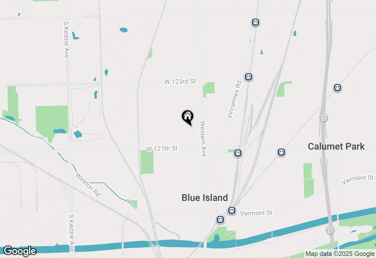 Map of 12553 Greenwood Avenue, Blue Island, IL 60406